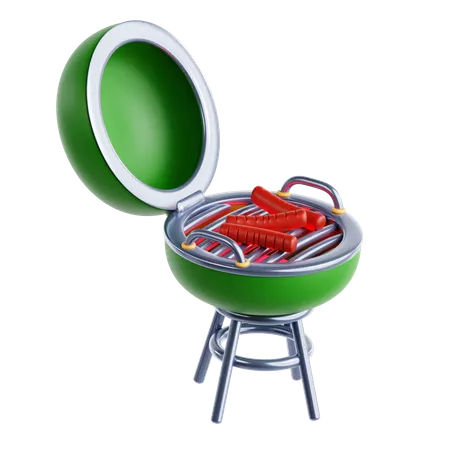 Grelha de churrasco  3D Icon