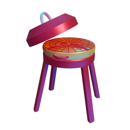 Grelha de churrasco  3D Illustration