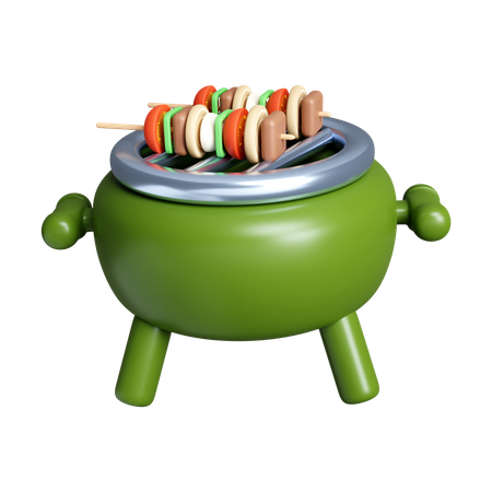 Grelha de churrasco  3D Icon