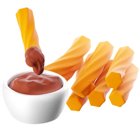 Churros  3D Icon