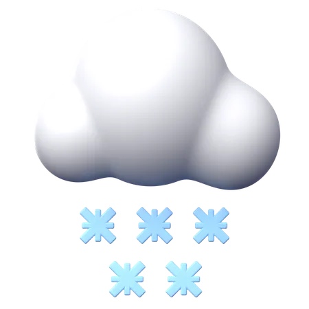 Chute de neige  3D Icon