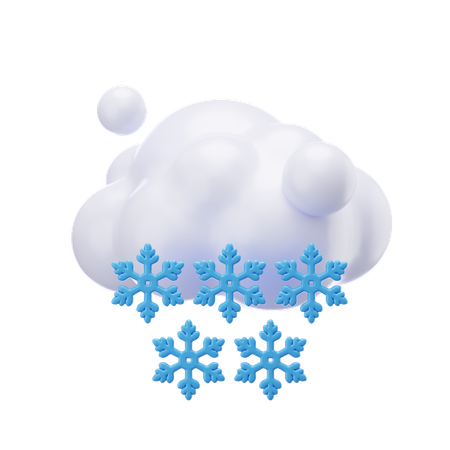 Chute de neige  3D Icon