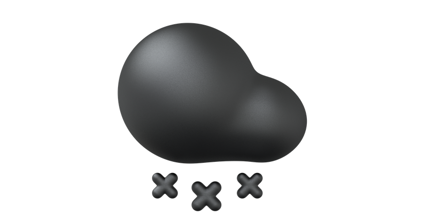 Chute de neige  3D Icon