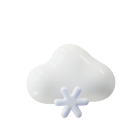 Chute de neige  3D Icon