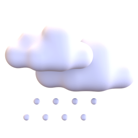 Chute de neige  3D Icon