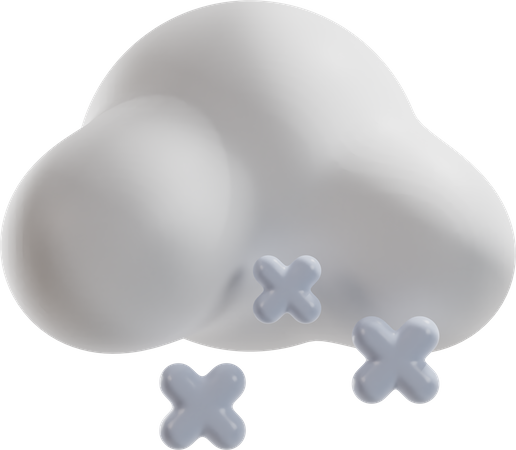 Chute de neige  3D Icon