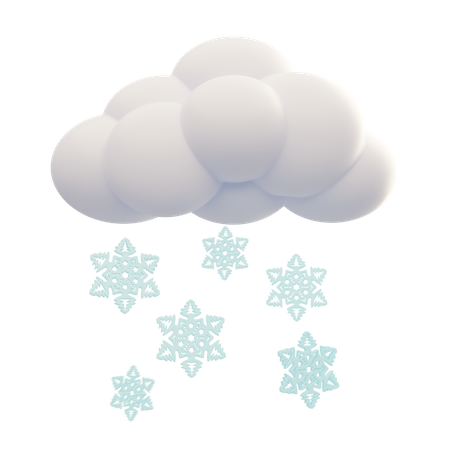 Chute de neige  3D Icon