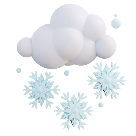 Chute de neige  3D Icon