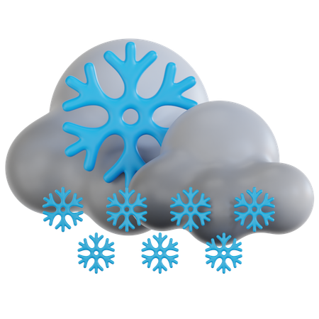 Chute de neige  3D Icon