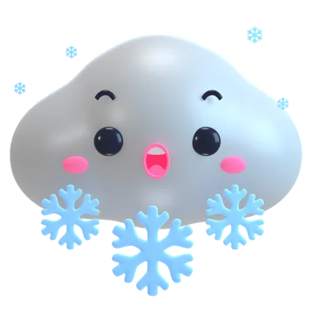 Chute de neige  3D Icon