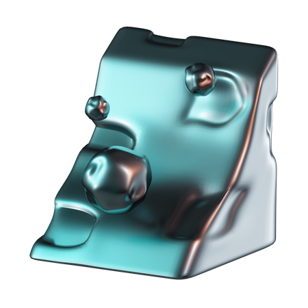 Chute de pierres  3D Icon