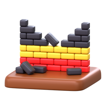 Chute du mur de Berlin  3D Icon