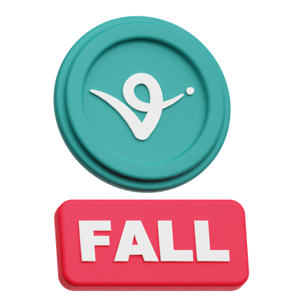 Chute du protocole virtuel  3D Icon