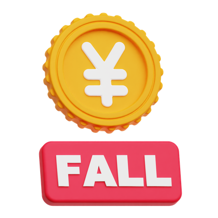 Chute du yen  3D Icon