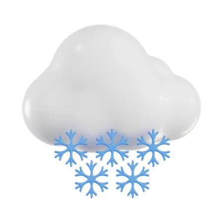 Chute de neige  3D Icon