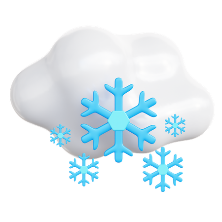 Chute de neige  3D Icon