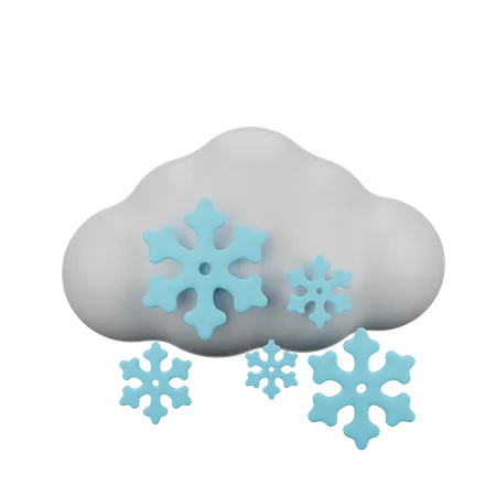 Chute de neige  3D Icon