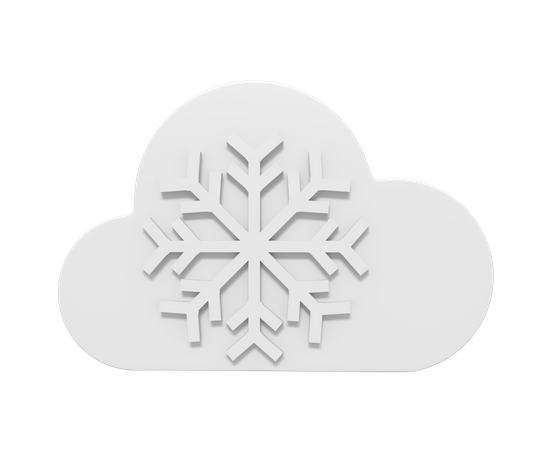 Chute de neige  3D Icon