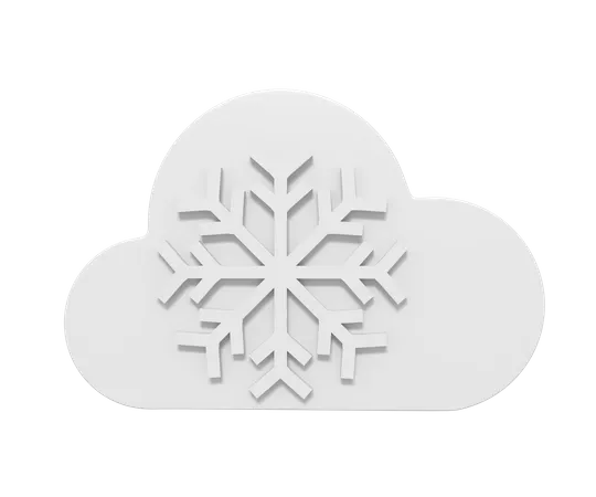 Chute de neige  3D Icon