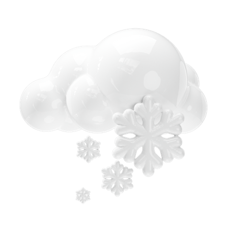 Chute de neige  3D Icon