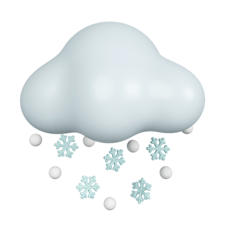 Chute de neige  3D Icon