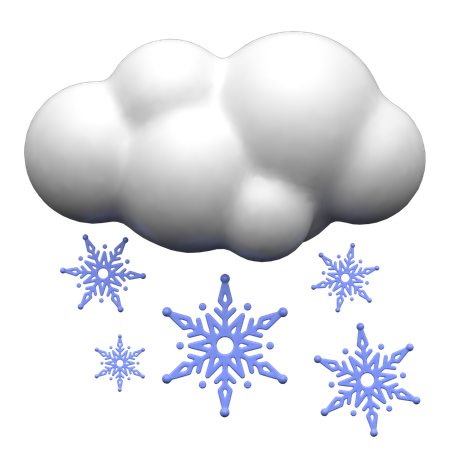 Chute de neige  3D Icon