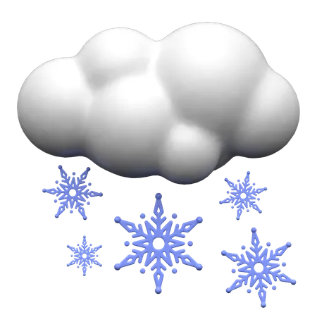 Chute de neige  3D Icon