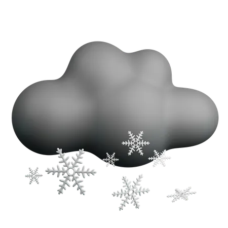 Chutes de neige sombres  3D Icon