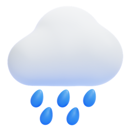 Chuva  3D Icon