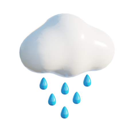 Chuva  3D Icon