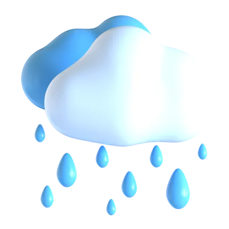 Chuva  3D Icon