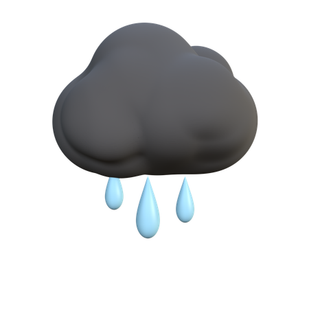 Chuva  3D Icon