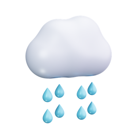 Chuva  3D Icon