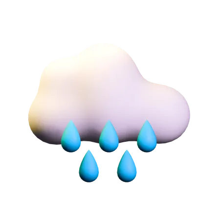 Chuva  3D Icon