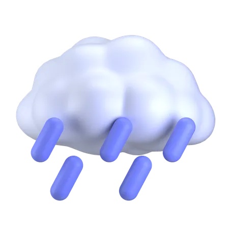 Chuva  3D Icon