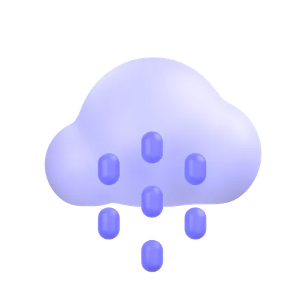 Chuva  3D Icon