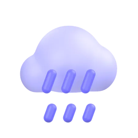Chuva  3D Icon