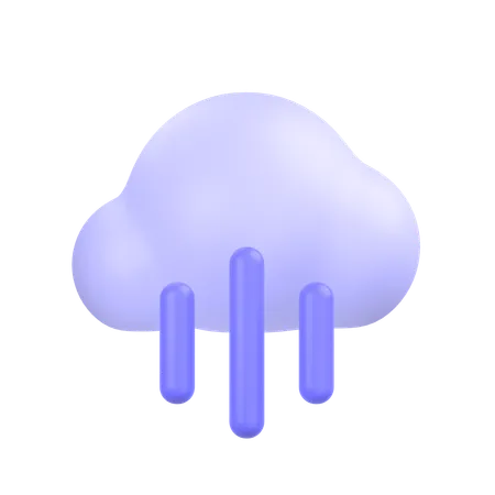 Chuva  3D Icon