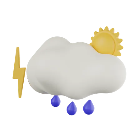 Chuva  3D Icon