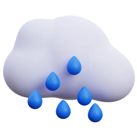 Chuva  3D Icon