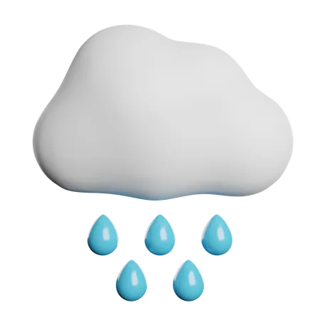 Chuva  3D Icon