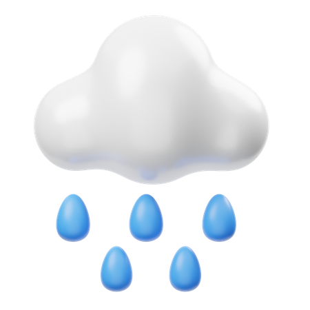 Chuva  3D Icon