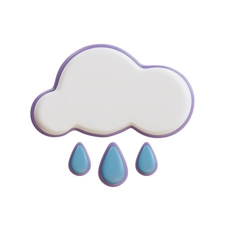 Chuva  3D Icon