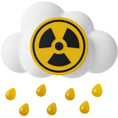 Chuva ácida  3D Icon