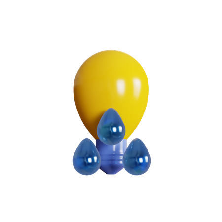 Chuva de ideias  3D Icon