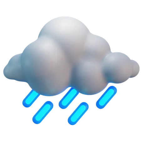 Chuva pesada  3D Icon