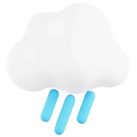 Chuva pesada  3D Icon