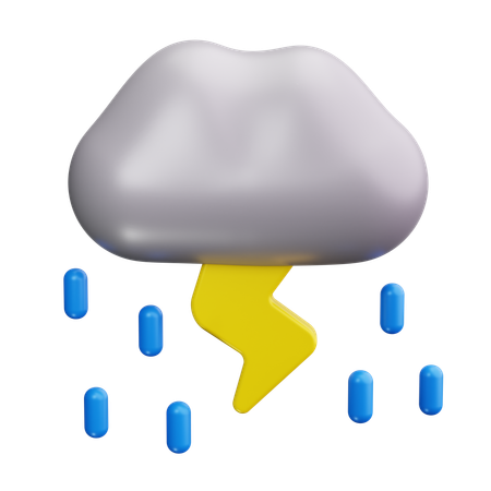 Chuva,clima,proteção,água,desastre,dano,relâmpago  3D Icon