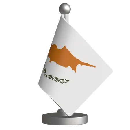 Drapeau de bureau de Chypre  3D Icon