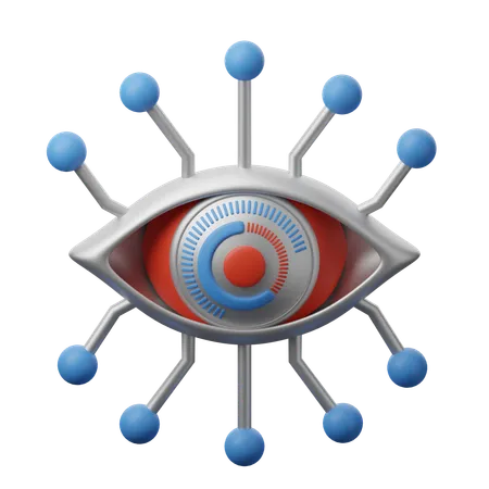 Ojo cibernético  3D Icon